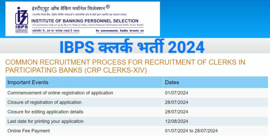 IBPS क्लर्क के 6128 पदों के लिए बढ़ाई गई अंतिम तारीख