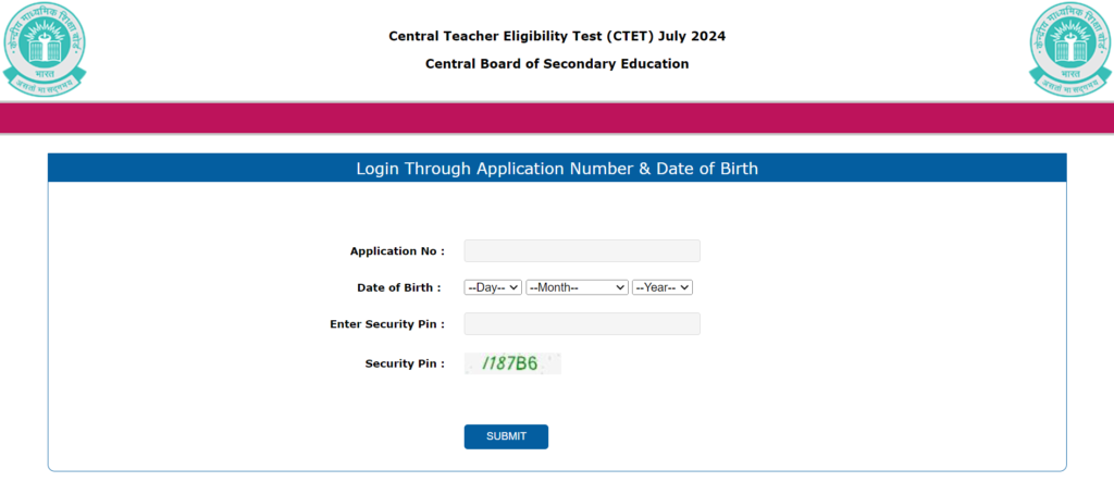 CTET EXAM ADMIT CARD 2024 DECLARED